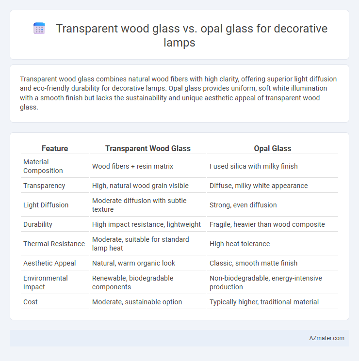Transparent wood glass vs. opal glass for decorative lamps - What is The Difference?