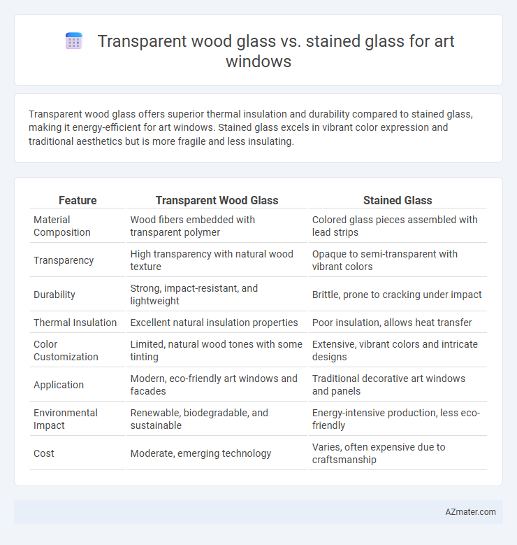 Transparent wood glass vs. stained glass for art windows - What is The Difference?