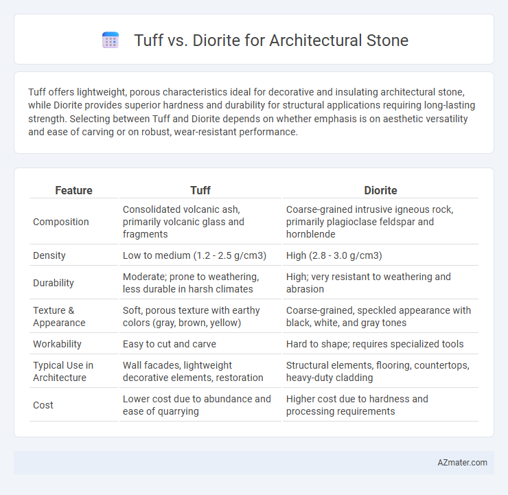 Tuff vs. Diorite for Architectural Stone - What is The Difference?