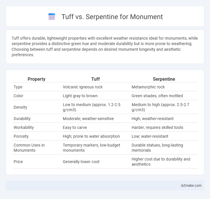 Tuff vs. Serpentine for Monument - What is The Difference?
