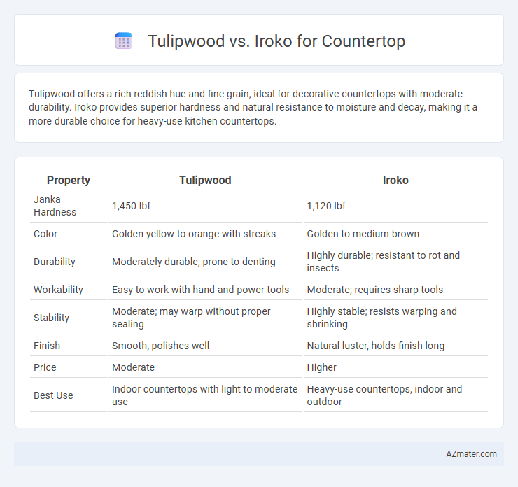 Tulipwood vs. Iroko for Countertop - What is The Difference?