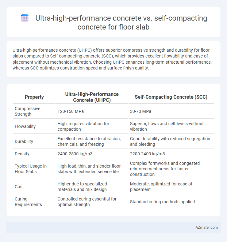 Ultra-high-performance concrete vs. self-compacting concrete for floor slab - What is The Difference?