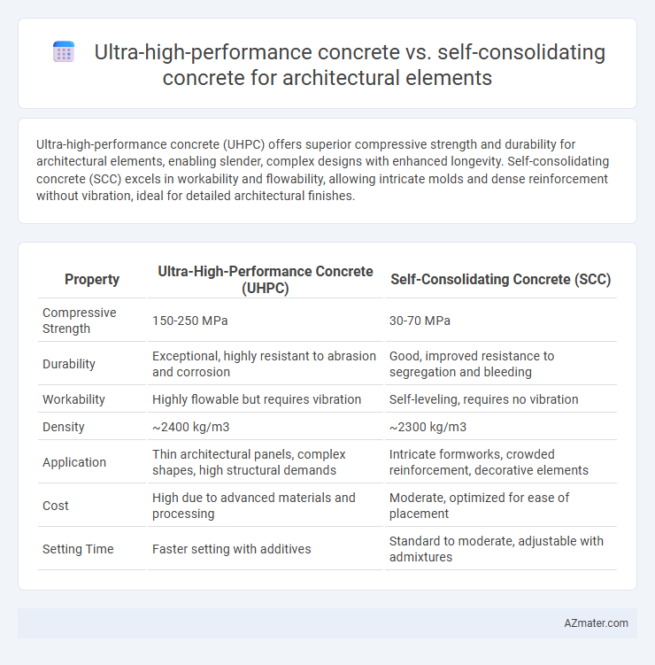 Ultra-high-performance concrete vs. self-consolidating concrete for architectural elements - What is The Difference?