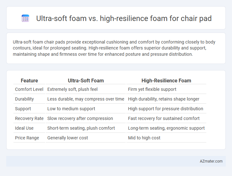 Ultra-soft foam vs. high-resilience foam for chair pad - What is The Difference?