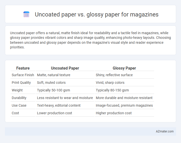 Uncoated paper vs. glossy paper for magazines - What is The Difference?