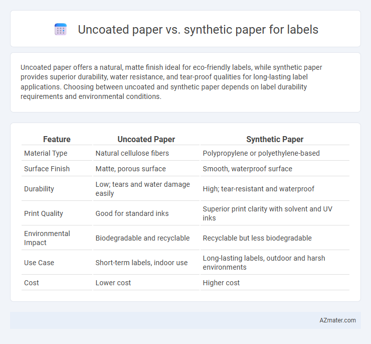 Uncoated paper vs. synthetic paper for labels - What is The Difference?