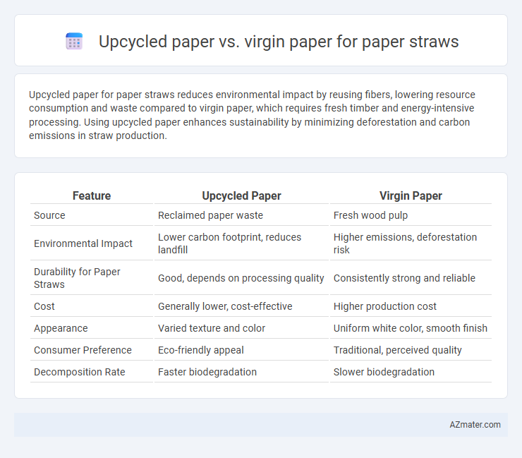 Upcycled paper vs. virgin paper for paper straws - What is The Difference?