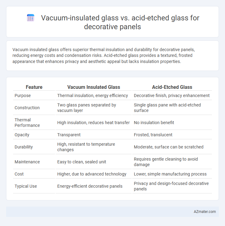 Vacuum-insulated glass vs. acid-etched glass for decorative panels - What is The Difference?