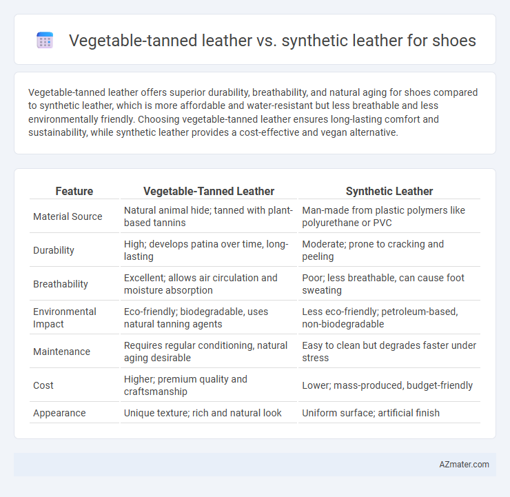 Vegetable-tanned leather vs. synthetic leather for shoes - What is The Difference?