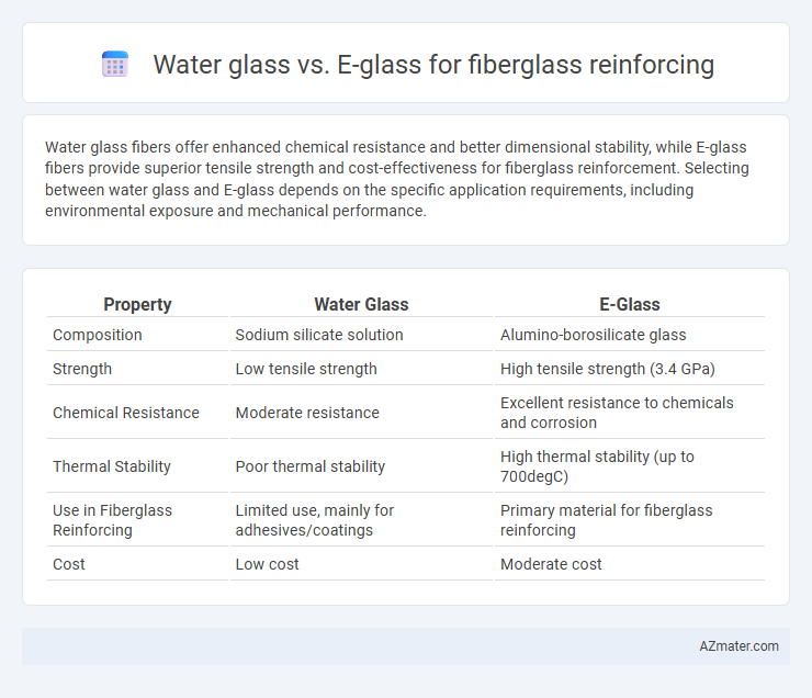 Water glass vs. E-glass for fiberglass reinforcing - What is The Difference?