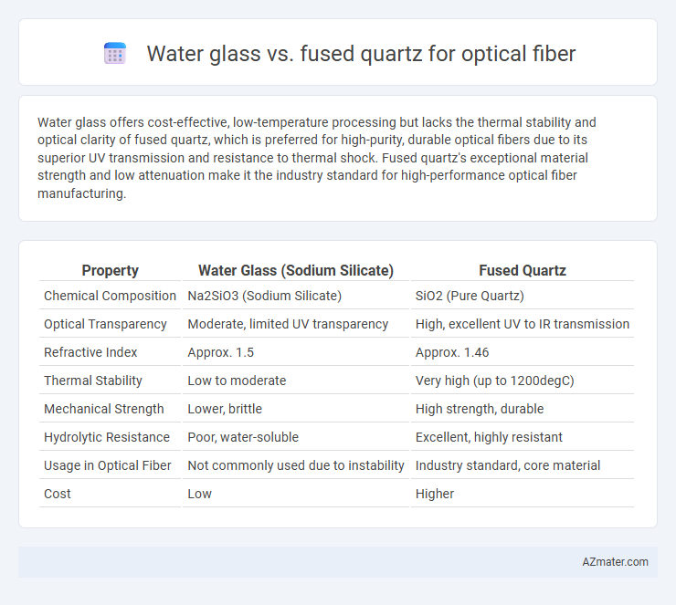 Water glass vs. fused quartz for optical fiber - What is The Difference?