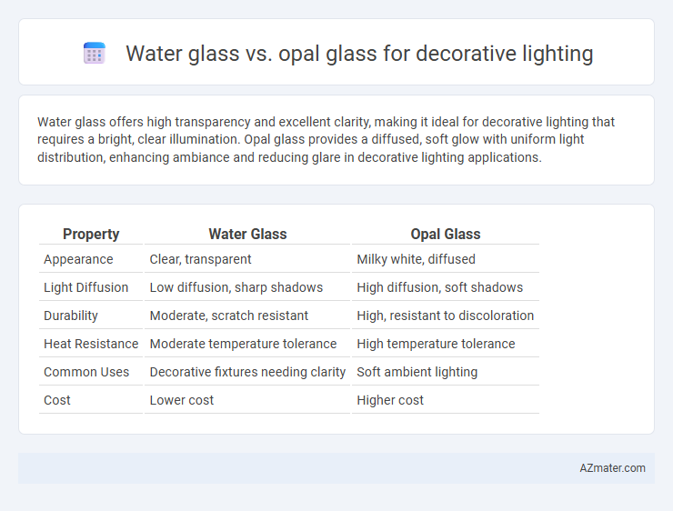 Water glass vs. opal glass for decorative lighting - What is The Difference?