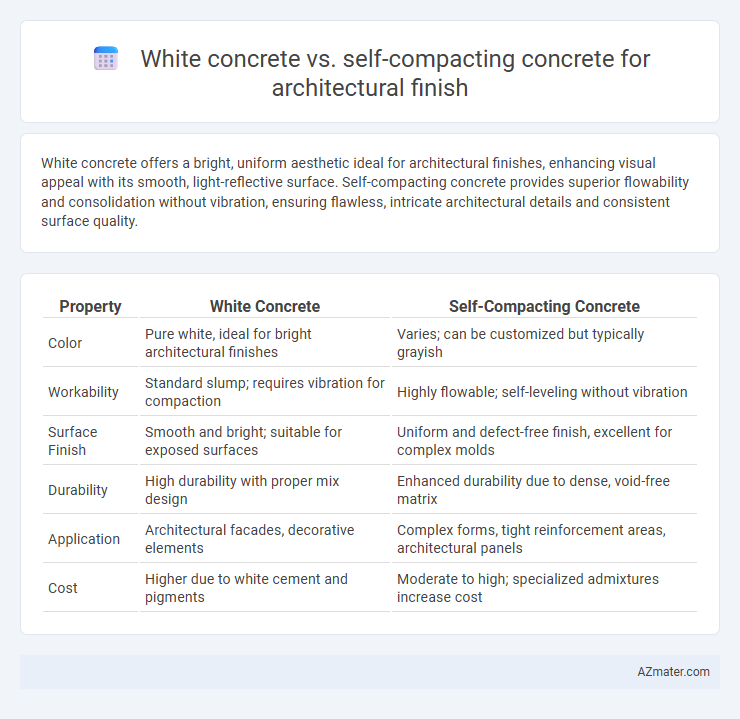 White concrete vs. self-compacting concrete for architectural finish - What is The Difference?
