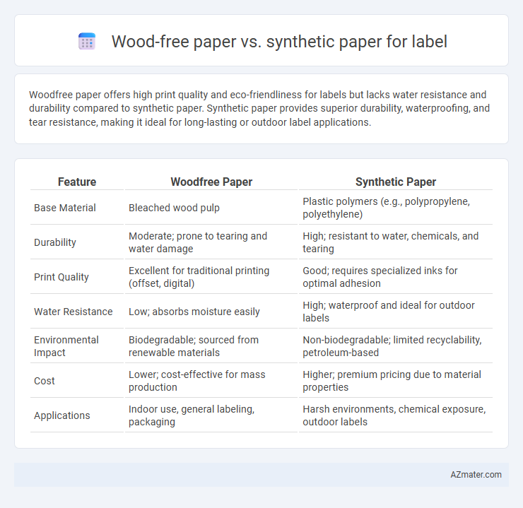 Wood-free paper vs. synthetic paper for label - What is The Difference?