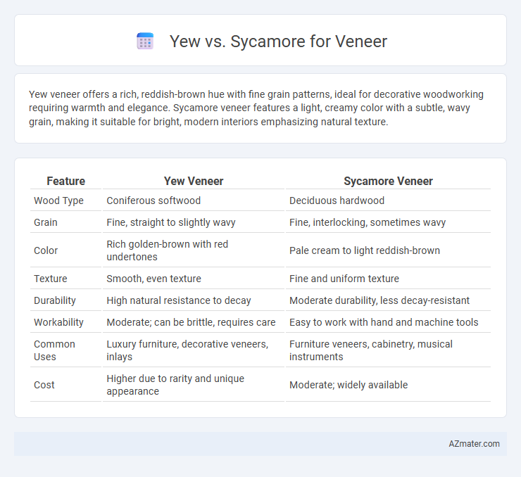 Yew vs. Sycamore for Veneer - What is The Difference?