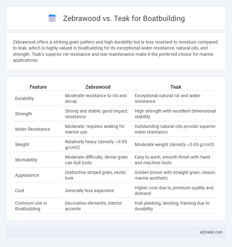 Zebrawood vs. Teak for Boatbuilding - What is The Difference?