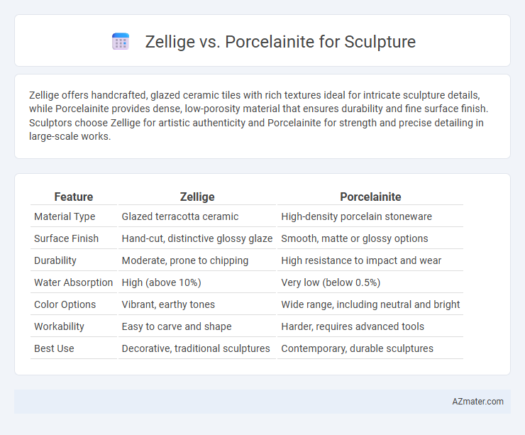 Zellige vs. Porcelainite for Sculpture - What is The Difference?