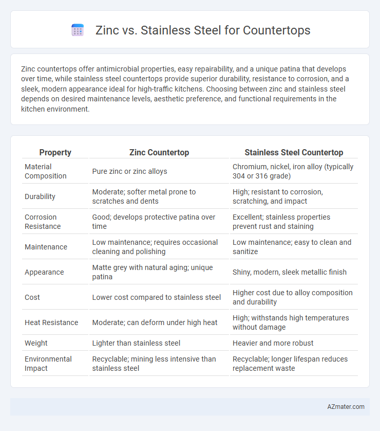Zinc vs. Stainless Steel for Countertops - What is The Difference?