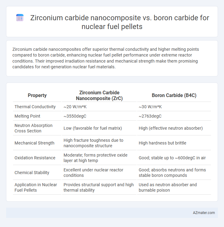 Zirconium carbide nanocomposite vs. boron carbide for nuclear fuel pellets - What is The Difference?