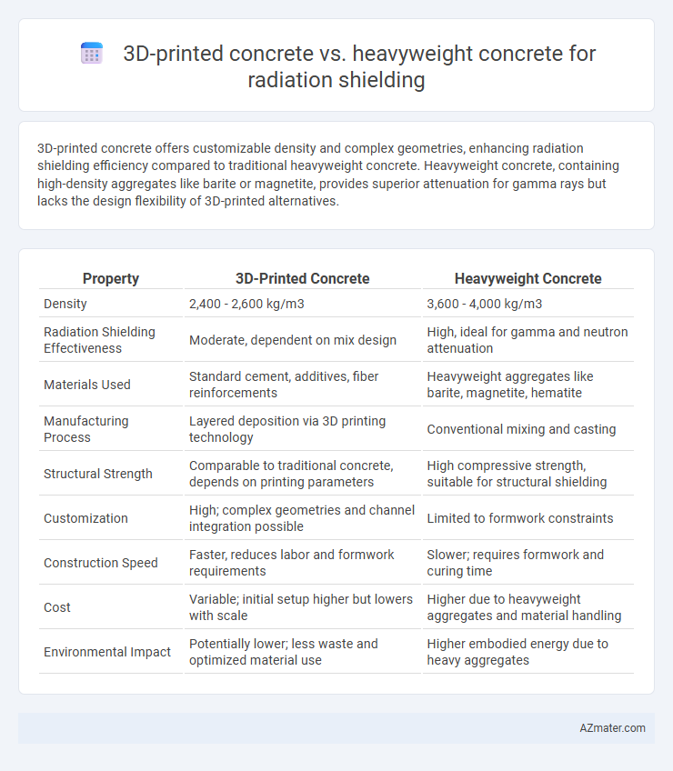 3D-printed concrete vs. heavyweight concrete for radiation shielding - What is The Difference?