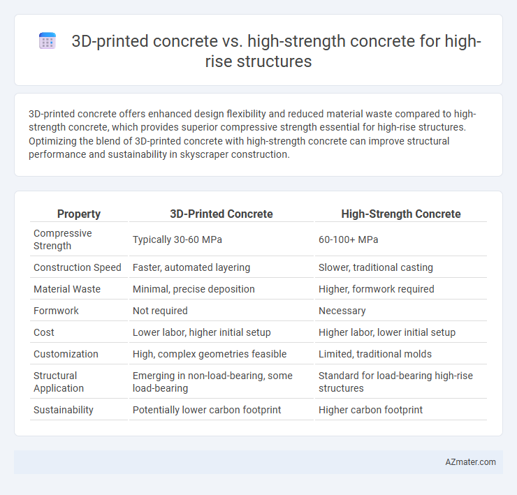 3D-printed concrete vs. high-strength concrete for high-rise structures - What is The Difference?