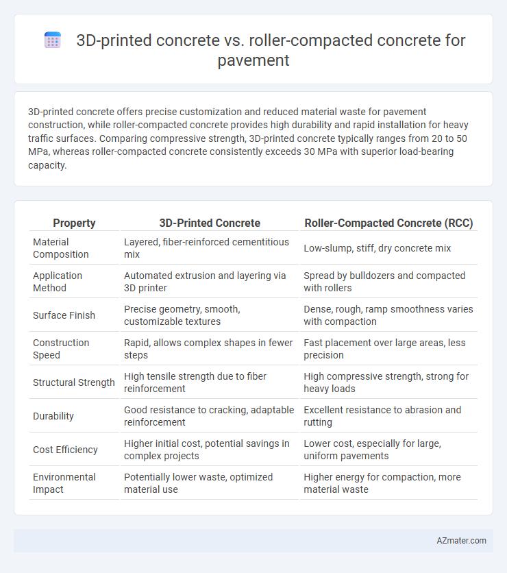 3D-printed concrete vs. roller-compacted concrete for pavement - What is The Difference?