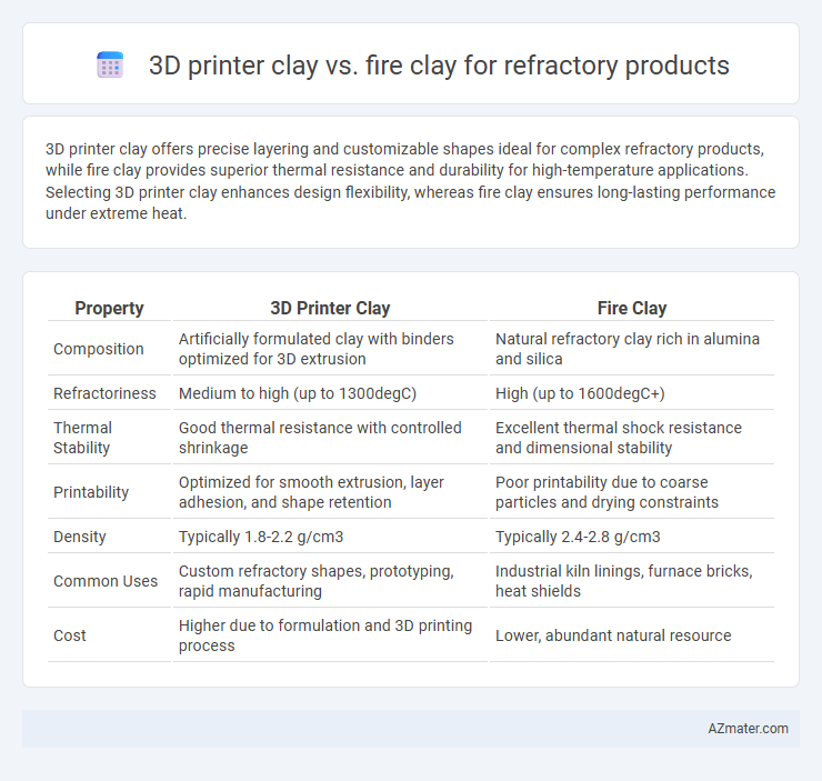 3D printer clay vs. fire clay for refractory products - What is The Difference?