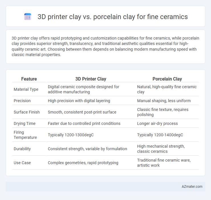 3D printer clay vs. porcelain clay for fine ceramics - What is The Difference?