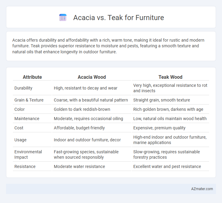 Acacia vs. Teak for Furniture - What is The Difference?