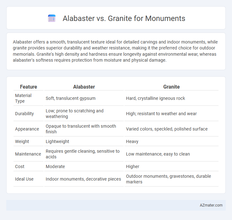 Alabaster vs. Granite for Monuments - What is The Difference?