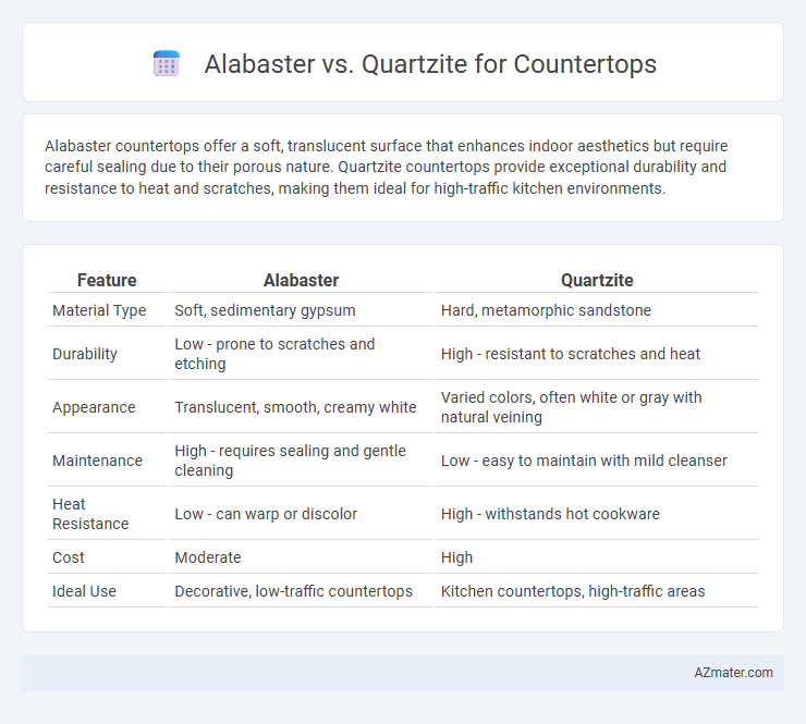 Alabaster vs. Quartzite for Countertops - What is The Difference?