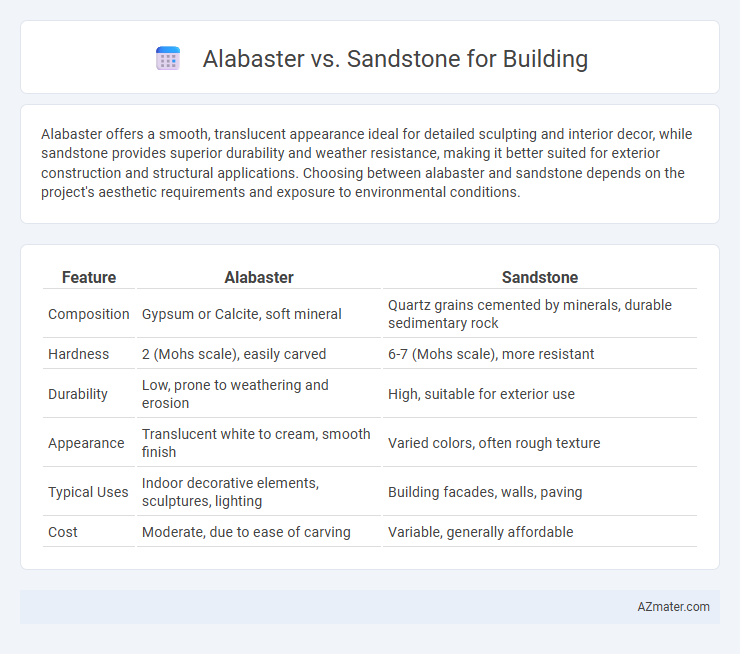 Alabaster vs. Sandstone for Building - What is The Difference?