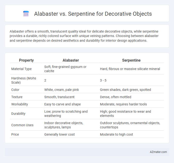 Alabaster vs. Serpentine for Decorative Objects - What is The Difference?
