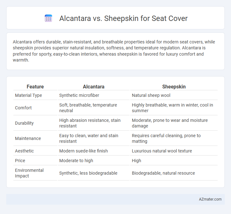 Alcantara vs. Sheepskin for Seat Cover - What is The Difference?