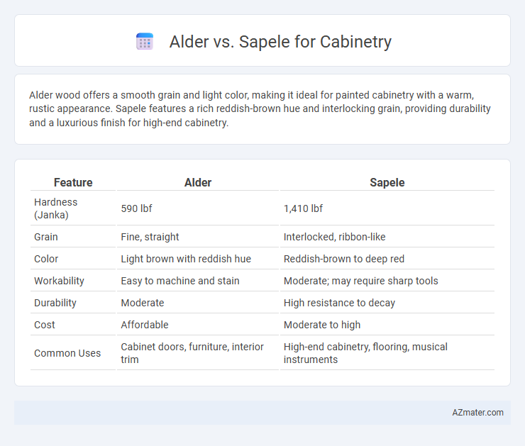 Alder vs. Sapele for Cabinetry - What is The Difference?