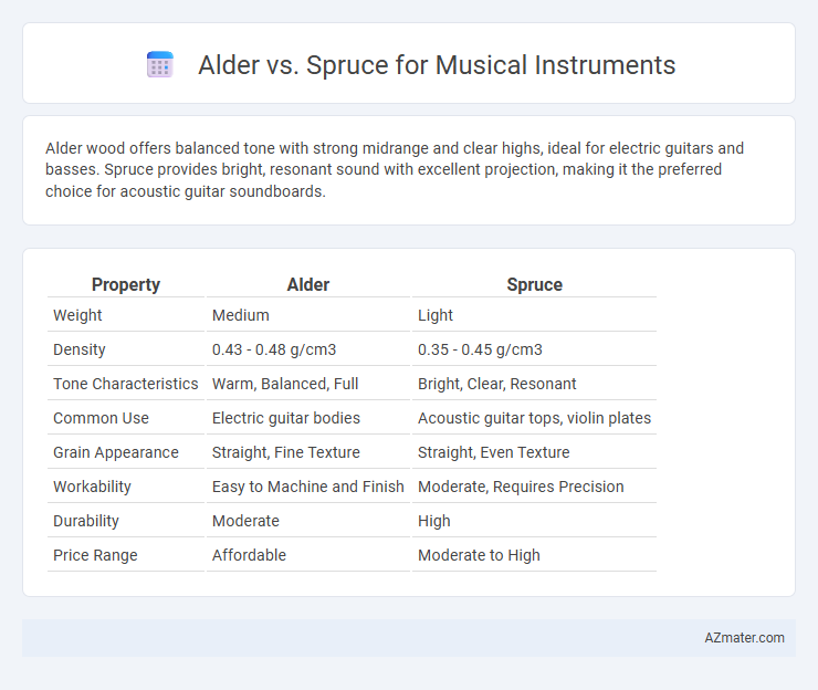 Alder vs. Spruce for Musical Instruments - What is The Difference?