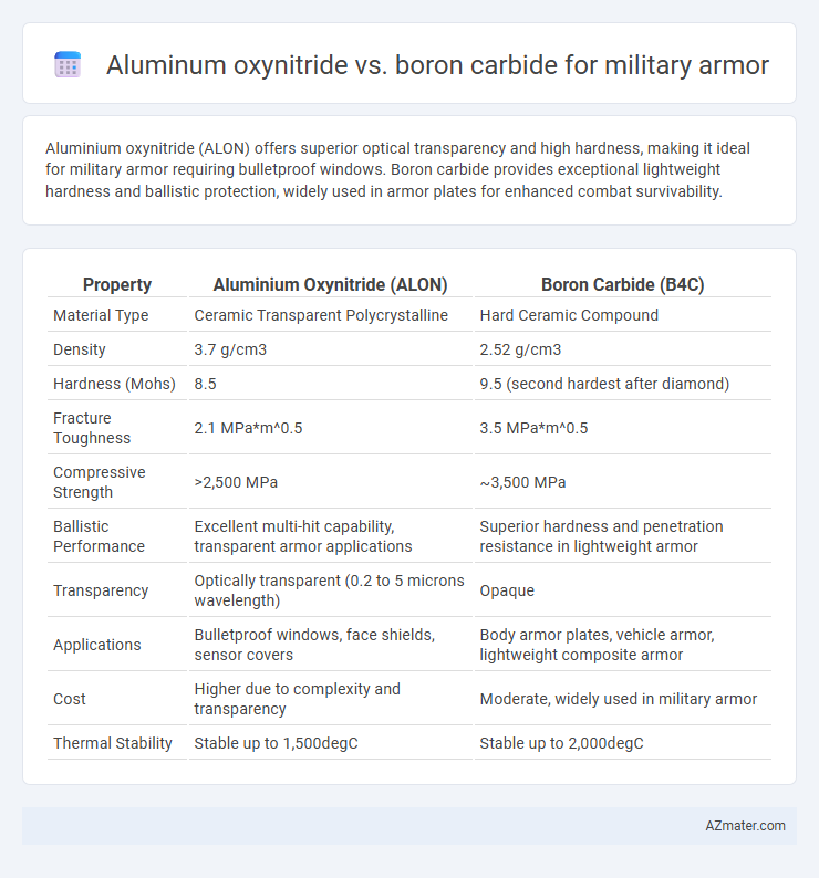Aluminum oxynitride vs. boron carbide for military armor - What is The Difference?