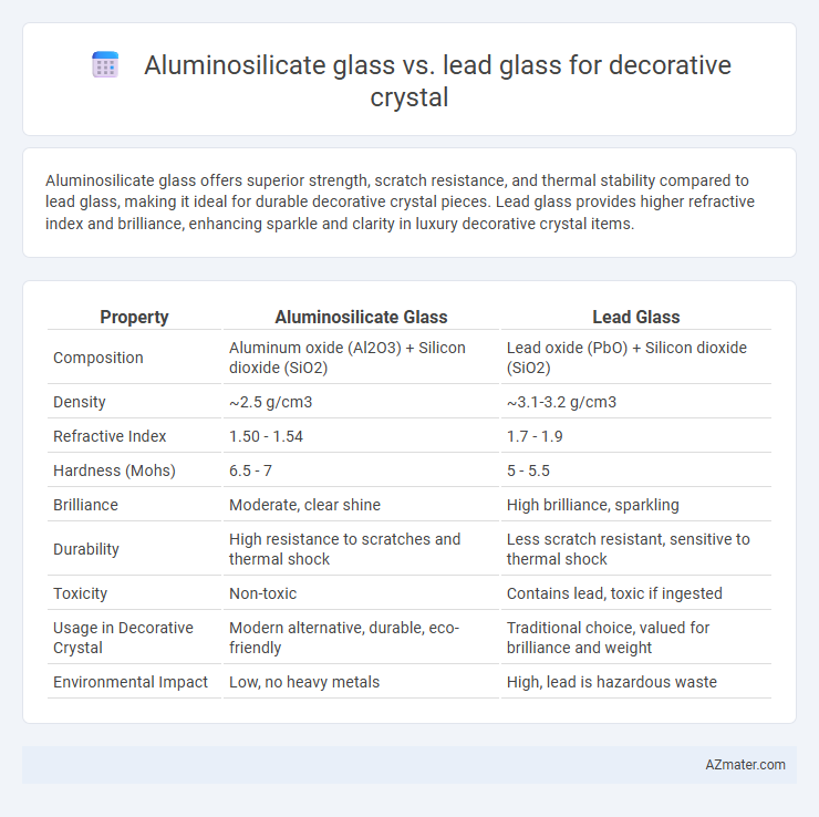 Aluminosilicate glass vs. lead glass for decorative crystal - What is The Difference?