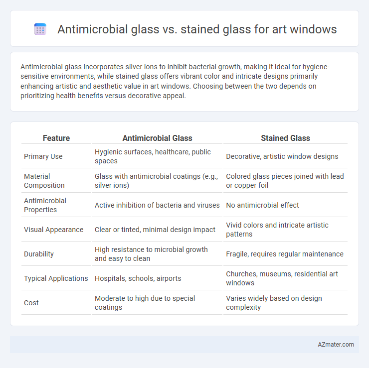Antimicrobial glass vs. stained glass for art windows - What is The Difference?