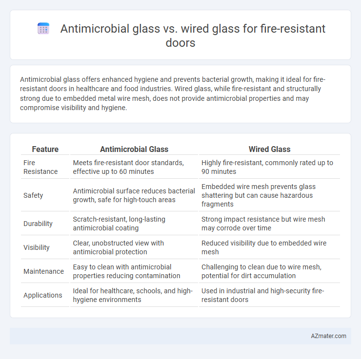 Antimicrobial glass vs. wired glass for fire-resistant doors - What is The Difference?