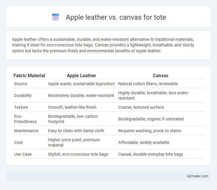 Apple leather vs. canvas for tote - What is The Difference?