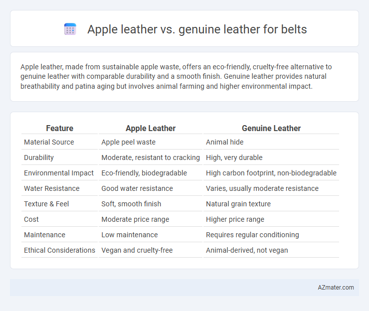 Apple leather vs. genuine leather for belts - What is The Difference?