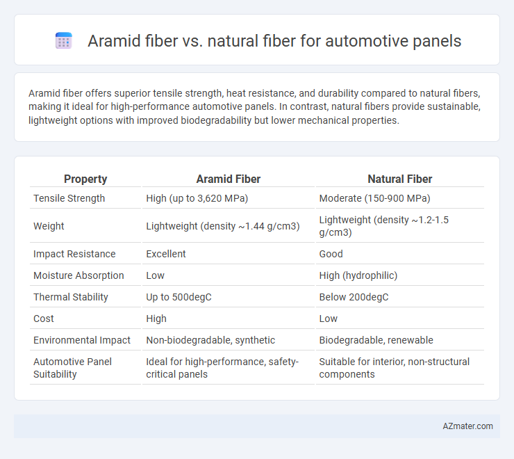 Aramid fiber vs. natural fiber for automotive panels - What is The Difference?