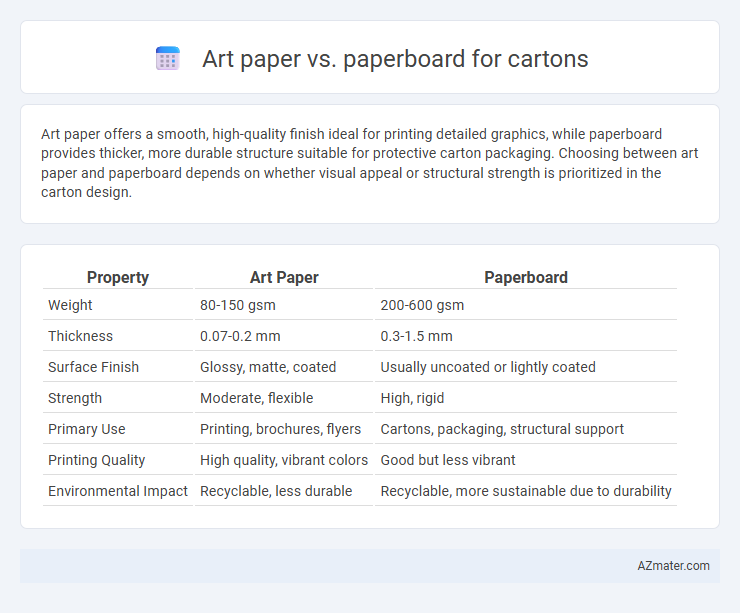 Art paper vs. paperboard for cartons - What is The Difference?