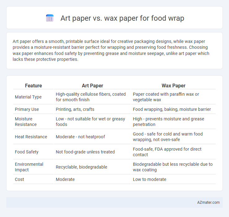 Art paper vs. wax paper for food wrap - What is The Difference?