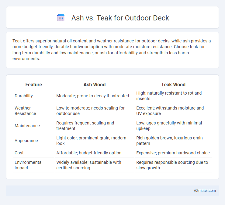 Ash vs. Teak for Outdoor Deck - What is The Difference?