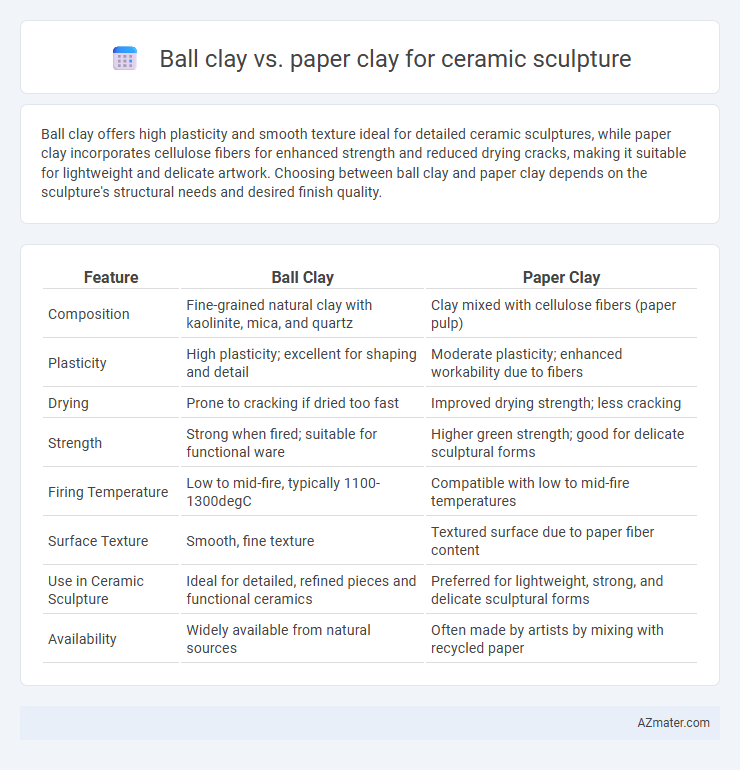 Ball clay vs. paper clay for ceramic sculpture - What is The Difference?
