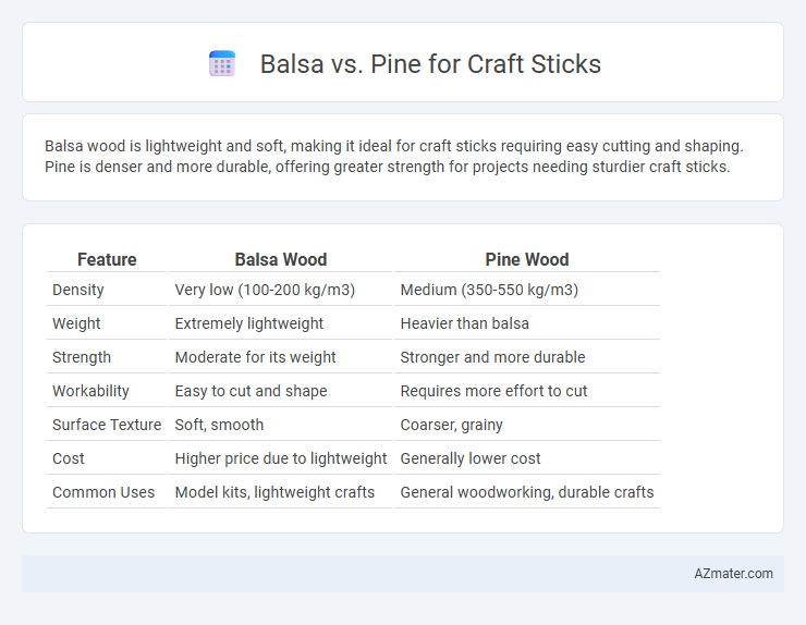 Balsa vs. Pine for Craft Sticks - What is The Difference?