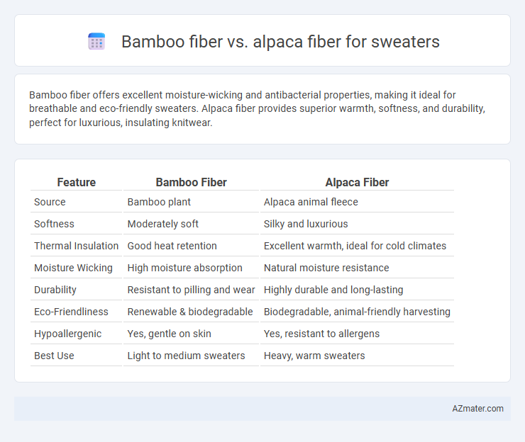 Bamboo fiber vs. alpaca fiber for sweaters - What is The Difference?