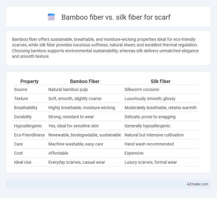 Bamboo fiber vs. silk fiber for scarf - What is The Difference?